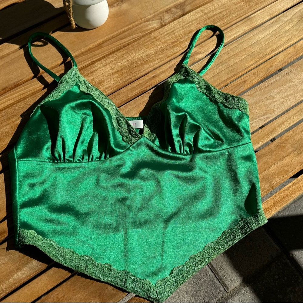 Green Lace Tank Top